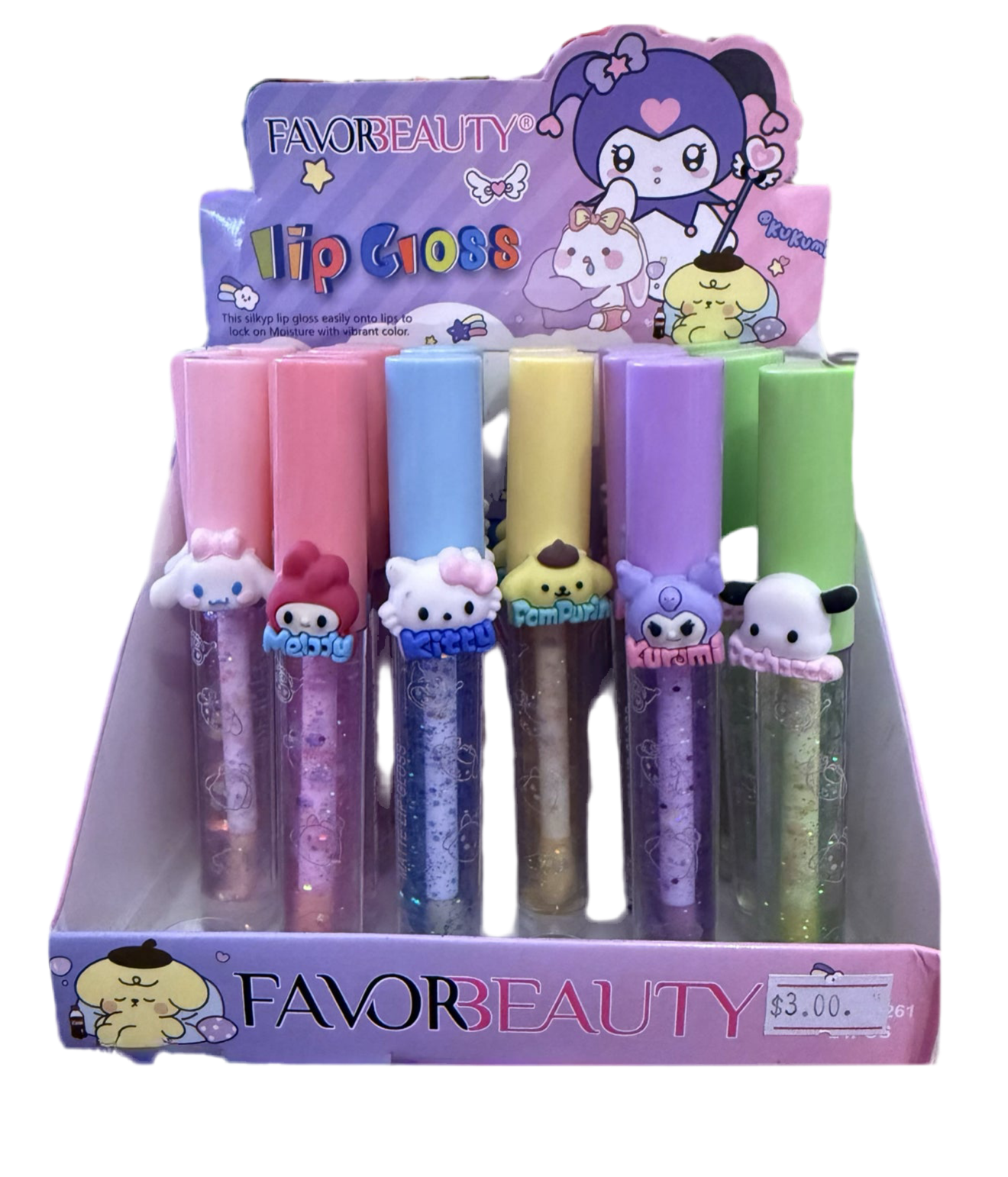 Favor Beauty Sanrio lip gloss