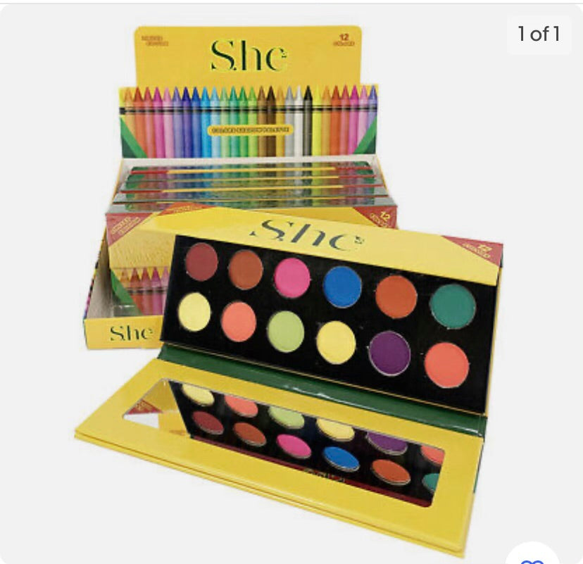S.he 12 colors shadow palette